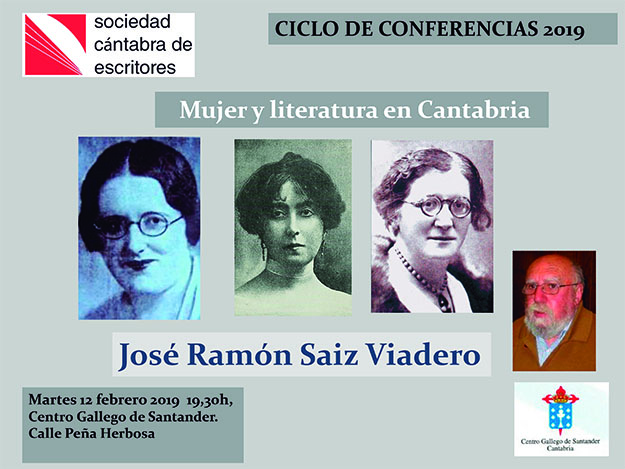 Conferencia de la SCE: «Mujer y literatura en Cantabria»