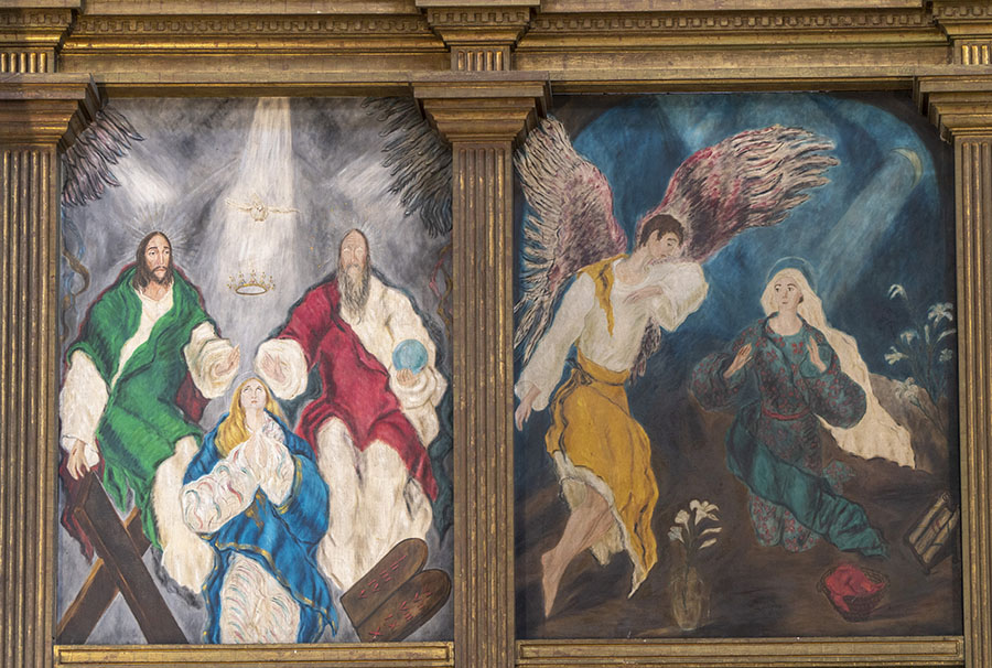 La SCE a favor de salvar el retablo de María Mazarrasa en la iglesia de la Compañía