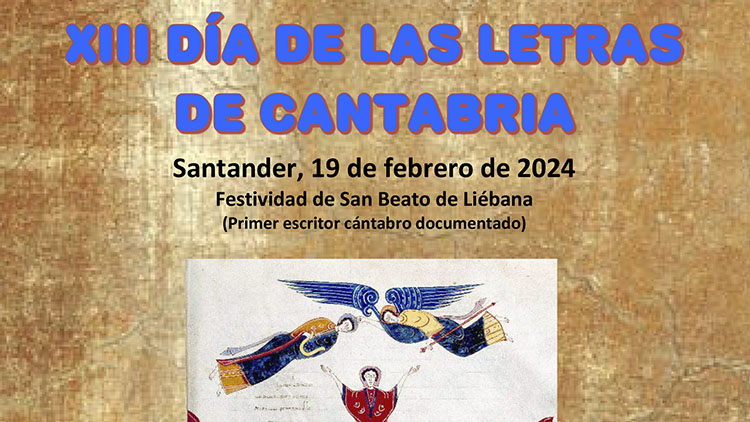 Cartel del XIII Día de las Letras de Cantabria